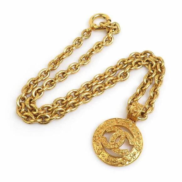 CHANEL Gold Coco Mark Necklace - Picture 2 of 5